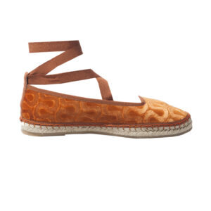 Espadrilles Ballerina Ruggine con Lacci - immagine 4